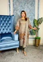 Premium cotton three piece D-25 S - Image 3